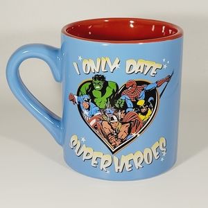 Marvel's "I Only Date Superheros" coffee mug